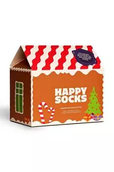 Рождественские носки, упаковка из 4 шт. Happy Socks, мультиколор