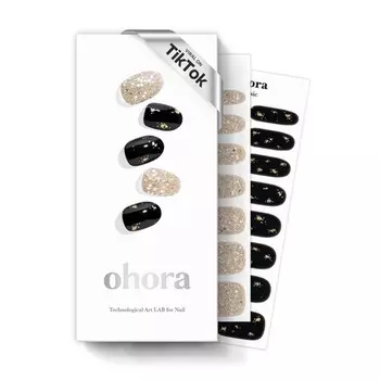 Рождественские полузастывшие гелевые полоски для ногтей Dazzling Night Ohora