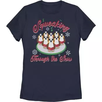 Рождественские порги из «Звездных войн» для юниоров, скрипящие сквозь снежную футболку Star Wars