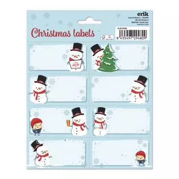 Рождественские Самоклеящиеся Этикетки Снеговик Inna marka