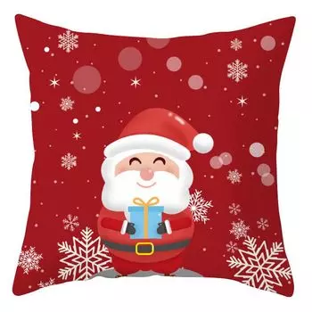 Рождественские украшения, чехлы 45 x 45 см, чехол на потайную молнию, праздник, Санта-Клаус, снежинка, принт лося, наволочка, фермерский дом, зимнее украшение общежития J Stuttg