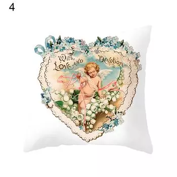 Рождественский ангел наволочка винтажная картина маслом стиль полиэстер персиковая кожа пледы подушка район домашний декор-4 Stuttg