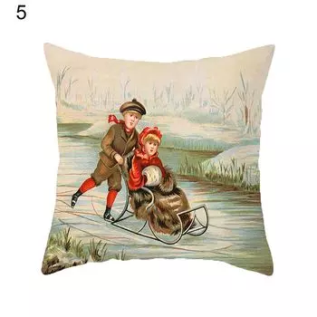 Рождественский ангел наволочка винтажная картина маслом стиль полиэстер персиковая кожа пледы подушка район домашний декор-5 Stuttg
