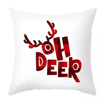 Рождественский чехол для подушки, рождественская тема, мягкая декоративная потайная молния, гостиная, диван, подушка, район, домашний декор, повседневное использование-L Stuttg