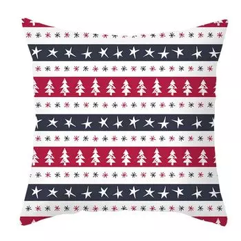 Рождественский чехол на подушку, Рождественская тема, мягкая декоративная потайная молния, гостиная, диван, подушка, районный домашний декор, повседневное использование-M Stuttg