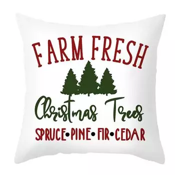 Рождественский чехол на подушку, Рождественская тема, мягкая декоративная потайная молния, гостиная, диван, подушка, район, домашний декор, ежедневное использование- Stuttg