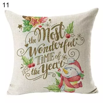 Рождественский чехол с прозрачным принтом, льняной антидеформированный чехол без запаха для гостиной-11 Stuttg