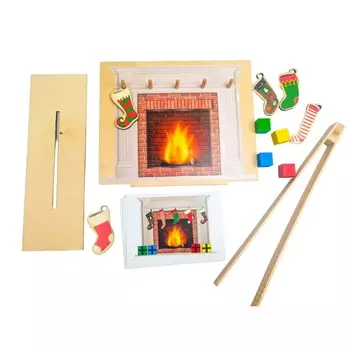 Рождественский камин, картографирование, стоячий камин, разноцветные носки. Inna marka