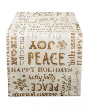 Рождественский коллаж дорожка Design Imports, белый