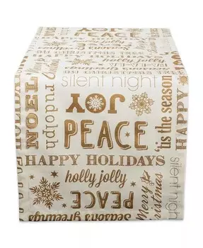 Рождественский коллаж дорожка Design Imports, белый