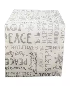 Рождественский коллаж дорожка Design Imports, серебро