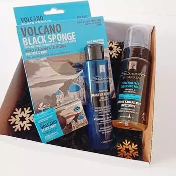 Рождественский набор косметики по уходу за лицом, Для Нее, Для Него Santo Volcano Spa