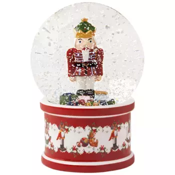 Рождественский щелкунчик, снежный шар, игрушки Villeroy & Boch, красный