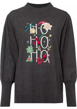 Рождественский свитер Bodyflirt, черный