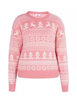 Рождественский свитер Mymo, розовый