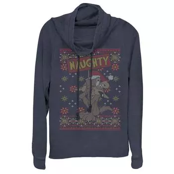 Рождественский свитшот с капюшоном Looney Tunes для юниоров Wile E. Coyote Naughty Licensed Character