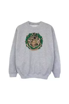 Рождественский свитшот с венком Harry Potter, серый
