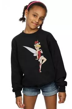Рождественский свитшот Tinker Bell Disney, черный