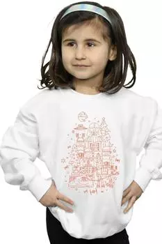 Рождественский свитшот в стиле ампир Star Wars, белый