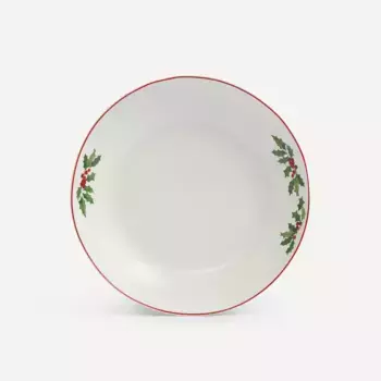 Рождественский венок Глубокая тарелка El Corte Ingls, белый