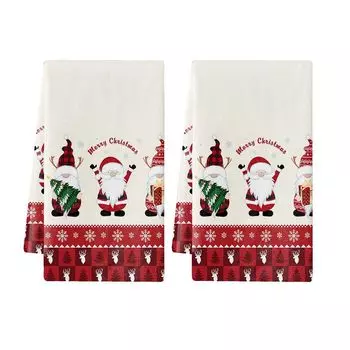 Рождественское кухонное полотенце для посудомоечной машины, рождественское украшение для дома, цвет: черный, размер: 60 40 см Qugou GmbH