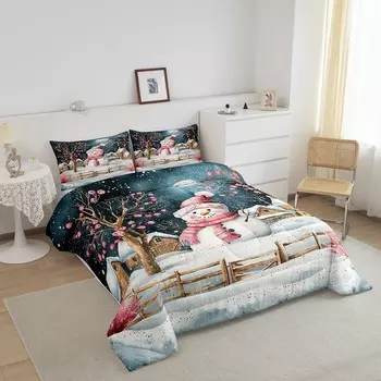 Рождественское одеяло Feelyou, Pink White1