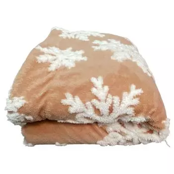 Рождественское одеяло с принтом снеговиков, уютное мягкое плюшевое утепленное одеяло с шариками и принтом лося, диван-кровать для сна, снеговик Stuttg, светло-коричневый