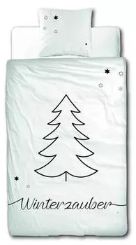 Рождественское постельное белье «зимнее волшебство» Mtonlinehandel, белый