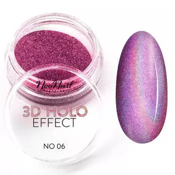 РОЗОВАЯ пыль для декора 2 г NEONAIL 3D HOLO EFFECT