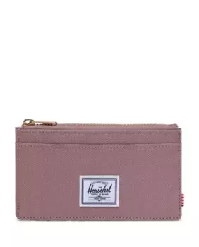 Розовая экологическая визитница унисекс на молнии Herschel, розовый