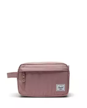 Розовая экологическая женская косметичка с передним карманом объемом 5 л Herschel, розовый