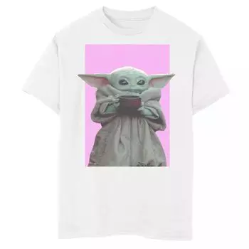 Розовая детская футболка с рисунком «Звездные войны» для мальчиков 8–20 лет Star Wars