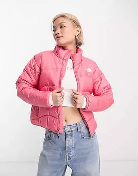 Розовая дутая куртка The North Face TNF 2000