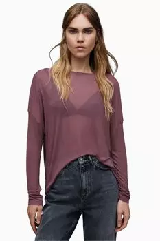 Розовая футболка AllSaints Rita Francesco All Saints, розовый