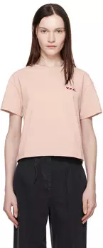 Розовая футболка Boxy Petit 'VPC' A.P.C.
