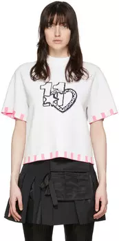 Розовая футболка из вискозы We11done