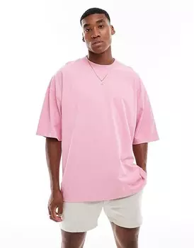Розовая футболка оверсайз ASOS DESIGN