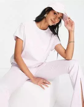 Розовая футболка с длинными рукавами и трилистником adidas Originals '80's Aerobic'