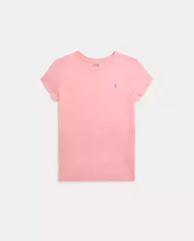 Розовая футболка с короткими рукавами для девочки Polo Ralph Lauren, розовый