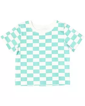 Розовая футболка с курицей из органического материала Pink Chicken, зеленый