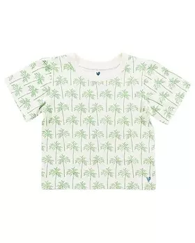 Розовая футболка с курицей из органического материала Pink Chicken, зеленый