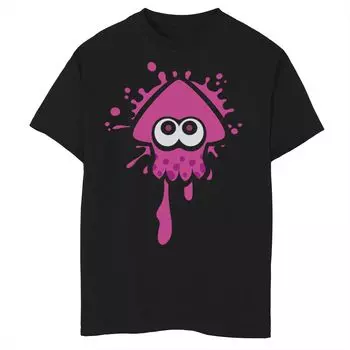 Розовая футболка с рисунком кальмара Inkling для мальчиков 8–20 лет Nintendo Splatoon Licensed Character