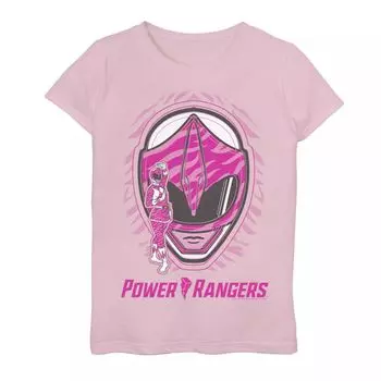 Розовая футболка с рисунком Power Rangers для девочек 7–16 лет Ranger Hero Shot Licensed Character