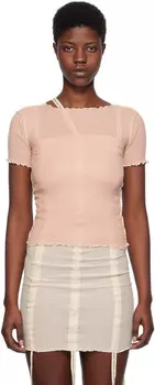 Розовая футболка с венами Baserange