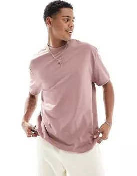 Розовая футболка свободного кроя ASOS DESIGN