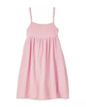 Розовая газовая ночная рубашка Serene для девочек – для малышей, маленьких детей, больших детей Petite Plume, цвет Pink