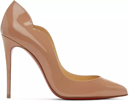 Розовая горячая телочка на каблуках 100 мм Christian Louboutin