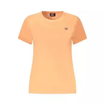 Розовая хлопковая футболка Geographical Norway, розовый