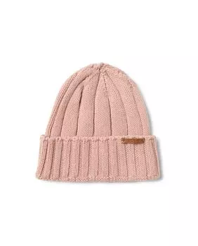Розовая хлопковая вязаная шапочка для девочки Tous, розовый