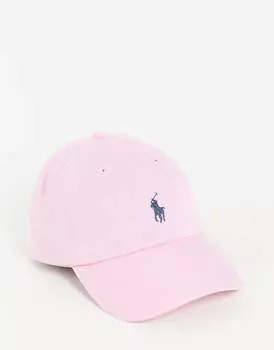 Розовая кепка Polo Ralph Lauren с логотипом в виде пони